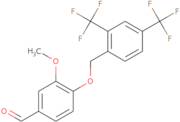 4-((2,4-Bis(trifluoromethyl)benzyl)oxy)-3-methoxybenzaldehyde