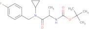 {(S)-1-[Cyclopropyl-(4-fluoro-benzyl)-carbamoyl]-ethyl}-carbamic acid tert-butyl ester