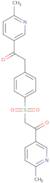 1-(6-Methylpyridin-3-yl)-2-[4-[2-(6-methylpyridin-3-yl)-2-oxoethyl]sulfonylphenyl]ethanone