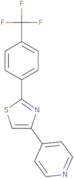 4-(Pyridin-4-yl)-2-(4-(trifluoromethyl)phenyl)thiazole