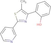 2-(5-Methyl-2-(pyridin-3-yl)thiazol-4-yl)phenol