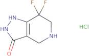 7,7-Difluoro-4,5,6,7-tetrahydro-1H-pyrazolo[4,3-c]pyridin-3-ol hydrochloride