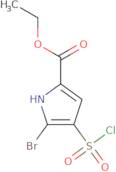 Ethyl 5-bromo-4-(chlorosulfonyl)-1H-pyrrole-2-carboxylate