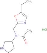 N-[(5-Ethyl-1,3-oxazol-2-yl)methyl]-N-(pyrrolidin-3-yl)acetamide hydrochloride