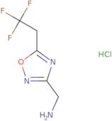 [5-(2,2,2-Trifluoroethyl)-1,2,4-oxadiazol-3-yl]methanamine hydrochloride