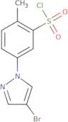 5-(4-Bromo-1H-pyrazol-1-yl)-2-methylbenzene-1-sulfonyl chloride