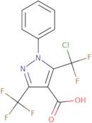 5-(Chlorodifluoromethyl)-1-phenyl-3-(trifluoromethyl)-1H-pyrazole-4-carboxylic acid