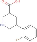 5-(2-Fluorophenyl)piperidine-3-carboxylic acid