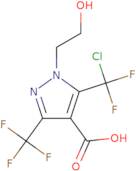5-(Chlorodifluoromethyl)-1-(2-hydroxyethyl)-3-(trifluoromethyl)-1H-pyrazole-4-carboxylic acid