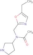 N-[(5-Ethyl-1,3-oxazol-2-yl)methyl]-N-(pyrrolidin-3-yl)acetamide