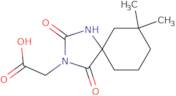 2-{7,7-Dimethyl-2,4-dioxo-1,3-diazaspiro[4.5]decan-3-yl}acetic acid