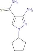 3-Amino-1-cyclopentyl-1H-pyrazole-4-carbothioamide