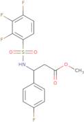 Methyl 3-(4-fluorophenyl)-3-(2,3,4-trifluorobenzenesulfonamido)propanoate