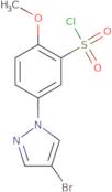 5-(4-Bromo-1H-pyrazol-1-yl)-2-methoxybenzene-1-sulfonyl chloride