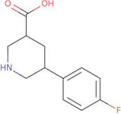 5-(4-Fluorophenyl)piperidine-3-carboxylic acid