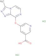 5-({3-Methyl-[1,2,4]triazolo[4,3-a]pyrazin-8-yl}oxy)pyridine-3-carboxylic acid dihydrochloride