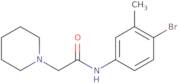N-(4-Bromo-3-methylphenyl)-2-(piperidin-1-yl)acetamide