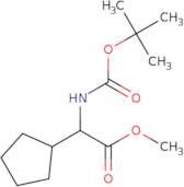 Methyl (2S)-2-{[(tert-butoxy)carbonyl]amino}-2-cyclopentylacetate