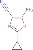 5-Amino-2-cyclopropyl-1,3-oxazole-4-carbonitrile