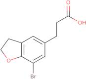 3-(7-Bromo-2,3-dihydrobenzofuran-5-yl)propanoic acid