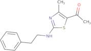 1-(5-methyl-3-((2-phenylethyl)amino)-2,4-thiazolyl)ethan-1-one