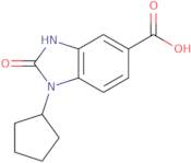 1-Cyclopentyl-2-oxo-2,3-dihydro-1H-1,3-benzodiazole-5-carboxylic acid