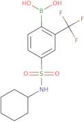 4-(N-Cyclohexylsulfamoyl)-2-trifluoromethylphenylboronic acid