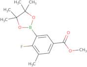 2-Fluoro-3-methyl-5-(methoxycarbonyl)phenylboronic acid, pinacol ester