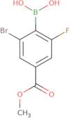 2-Bromo-6-fluoro-4-(methoxycarbonyl)phenylboronic acid