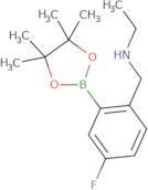 2-(Ethylaminomethyl)-5-fluorophenylboronic acid, pinacol ester