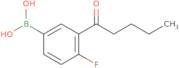 4-Fluoro-3-pentanoylphenylboronic acid