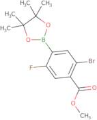 5-Bromo-2-fluoro-4-(methoxycarbonyl)phenylboronic acid, pinacol ester