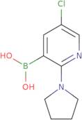 5-Chloro-2-pyrrolidinopyridine-3-boronic acid