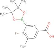 5-Carboxy-2-fluoro-3-methylphenylboronic acid, pinacol ester