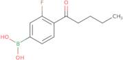 3-Fluoro-4-pentanoylphenylboronic acid