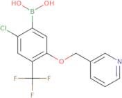 [2-Chloro-5-(pyridin-3-ylmethoxy)-4-(trifluoromethyl)phenyl]boronic acid