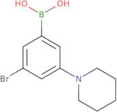 3-Bromo-5-(piperidin-1-yl)phenylboronic acid