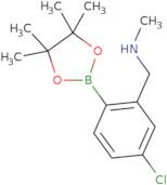 4-Chloro-2-(N-methylaminomethyl)phenylboronic acid, pinacol ester