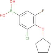 3-Chloro-4-(cyclopentyloxy)-5-fluorophenylboronic acid