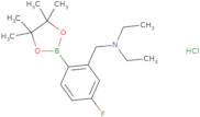 2-(Diethylaminomethyl)-4-fluorophenylboronic acid pinacol ester hydrochlorde