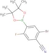 5-Bromo-4-cyano-2-fluorophenylboronic acid, pinacol ester