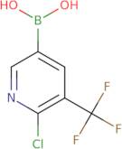 [6-Chloro-5-(trifluoromethyl)pyridin-3-yl]boronic acid