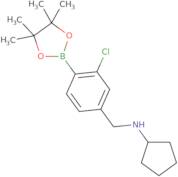 2-Chloro-4-(N-cyclopentylaminomethyl)phenylboronic acid, pinacol ester