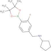 4-(N-Cyclopentylaminomethyl)-2-fluorophenylboronic acid, pinacol ester