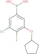 3-Chloro-5-(cyclopentyloxy)-4-fluorophenylboronic acid