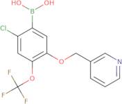 [2-Chloro-5-(pyridin-3-ylmethoxy)-4-(trifluoromethoxy)phenyl]boronic acid