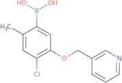 [4-Chloro-2-methyl-5-(pyridin-3-ylmethoxy)phenyl]boronic acid