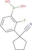 3-(1-Cyanocyclopentyl)-2-fluorophenylboronic acid