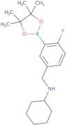 5-(N-Cyclohexylaminomethyl)-2-fluorophenylboronic acid, pinacol ester