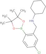 4-Chloro-2-(N-cyclohexylaminomethyl)phenylboronic acid, pinacol ester